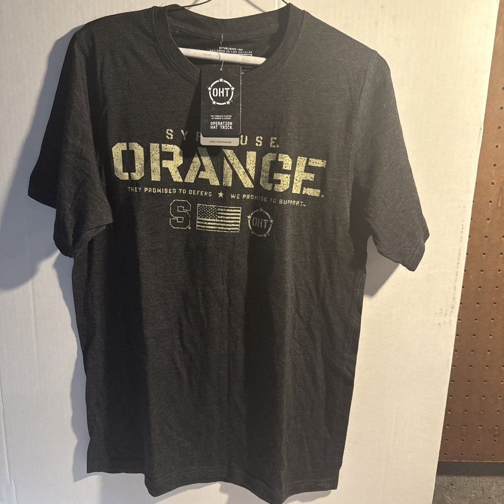 Men's Colosseum Heathered Black Syracuse Orange OHT‎ Military Appreciation Flag